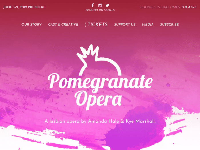 Screenshot of Pomegranate Opera