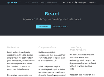 Screenshot of ReactJS