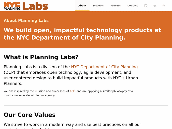 Screenshot of NYC Planning Labs (New York City Department of City Planning)