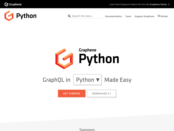 Screenshot of graphene-python