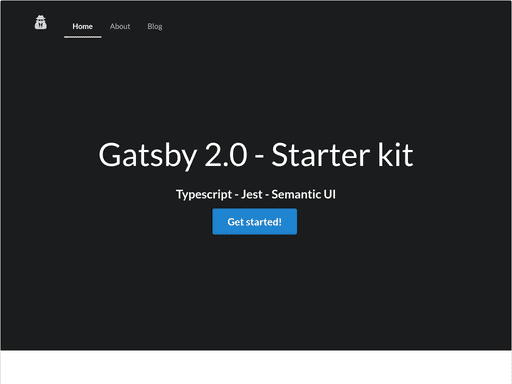 Screenshot of fabien0102/gatsby-starter