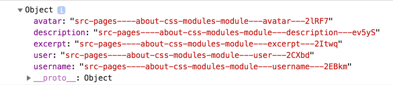 css-modules-console