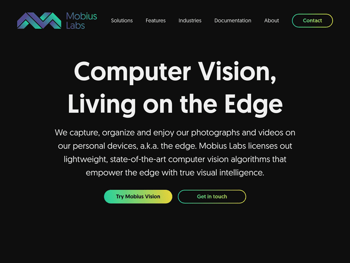 Screenshot of Mobius Labs